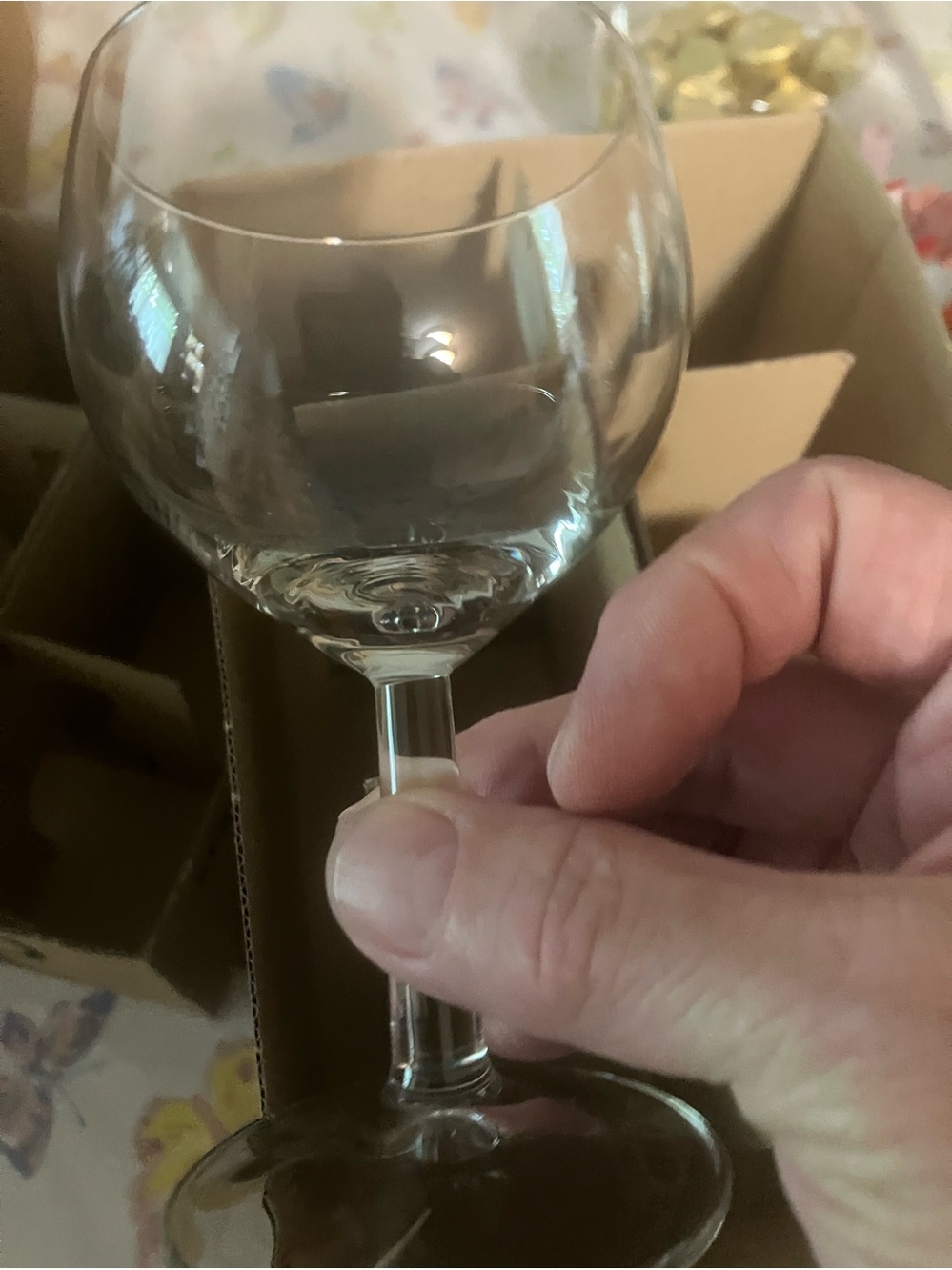 IKEA Clear Stemmed Wine Glass